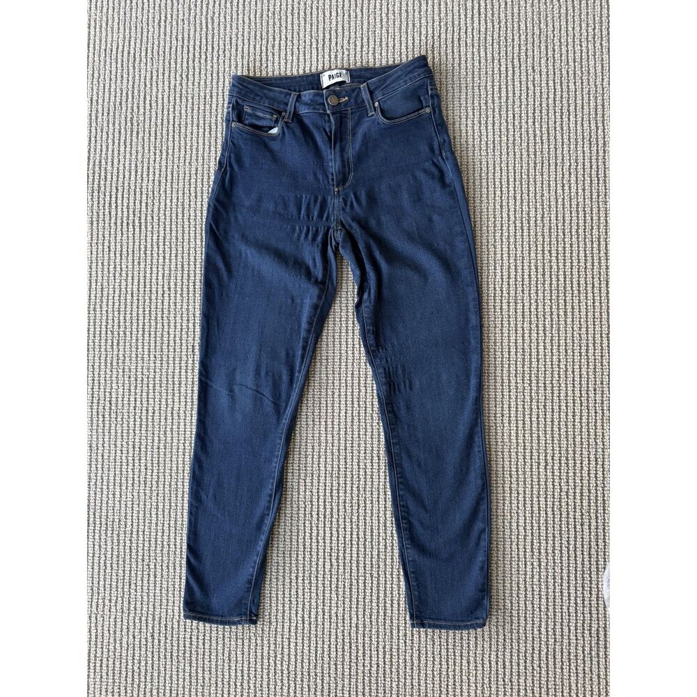 PAIGE Women’s Dark Wash High Rise Slim Straight Jeans Size 27